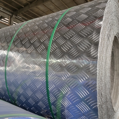 1090 0,8mm Stucco Embossed Aluminium Coil Untuk Pencahayaan